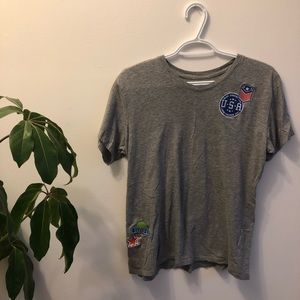 Patches casual T-shirt